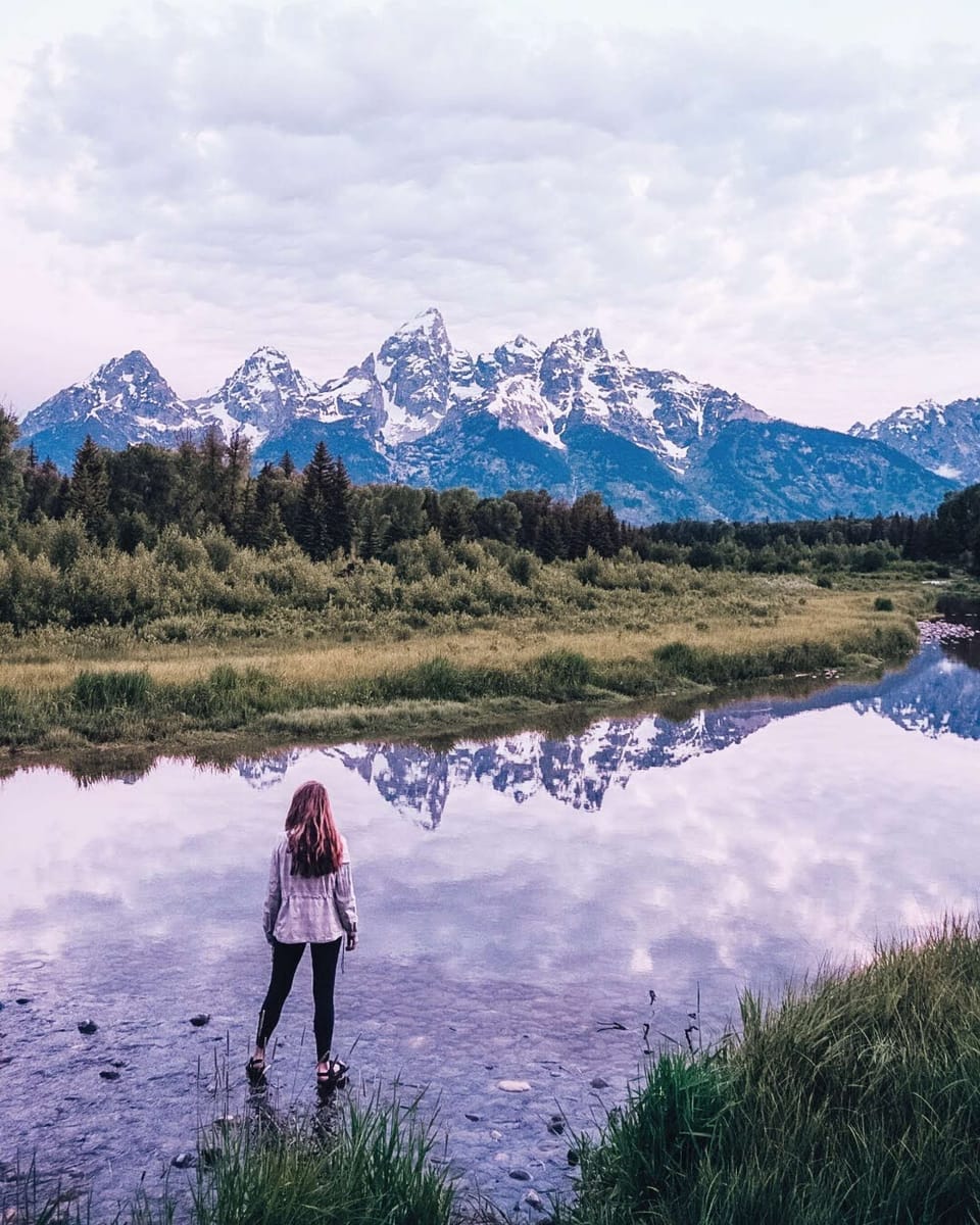 Plan a day trip to the Grand Tetons - approximately a 2 hour drive from our Yellowstone camp.