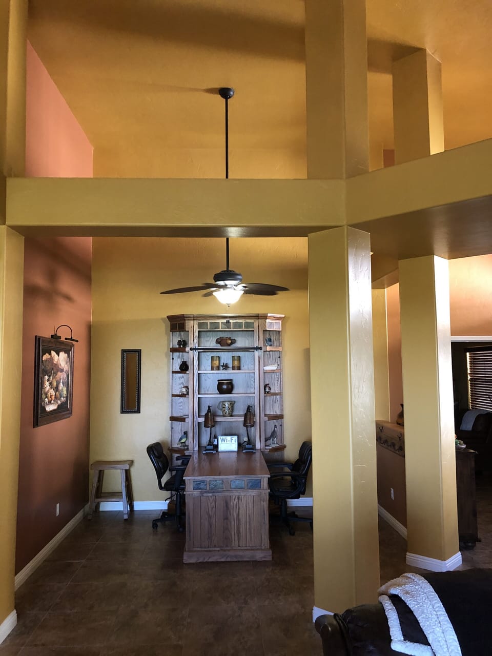 View of office from living room.