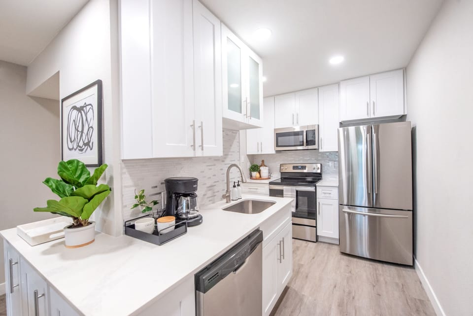Kitchen with everything you need to cook a meal