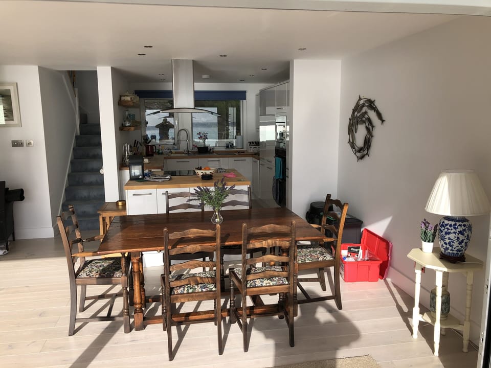 Kitchen and dining area. 