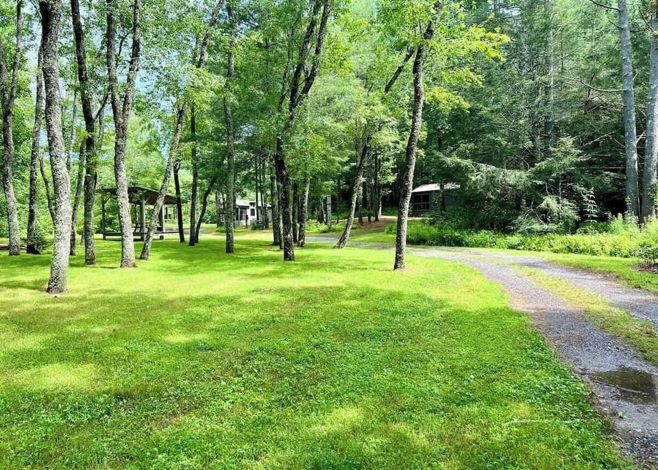 Drive in to both cabins.