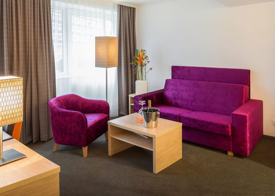 Premium Double Room | Living area | LED TV