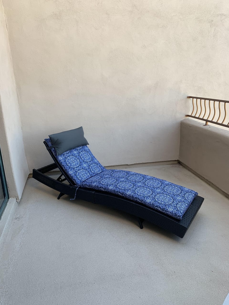 Lounger off master bedroom balcony

