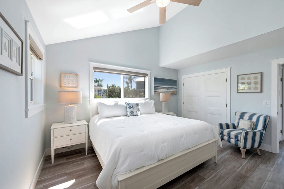 Primary bedroom with King bed