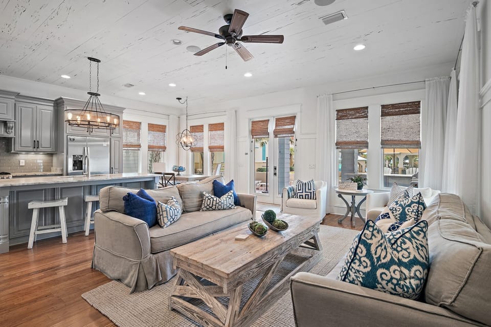 All Decked Out - Seacrest Beach - First Floor - Open Concept Living Room