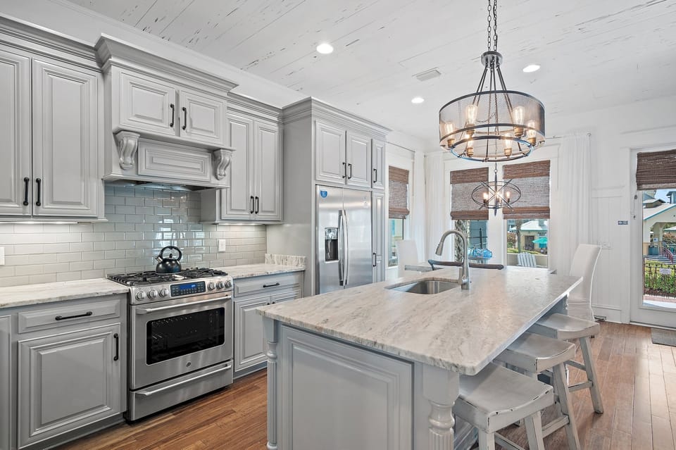 All Decked Out - Seacrest Beach - First Floor - Open Concept Kitchen and Dining Area