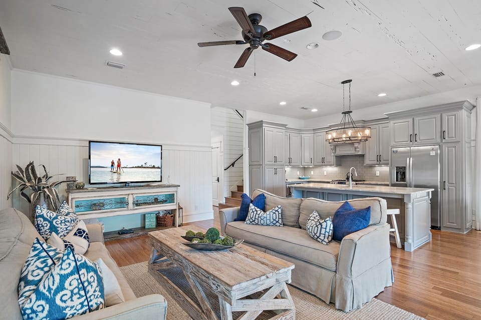 All Decked Out - Seacrest Beach - First Floor - Open Concept Living Room
