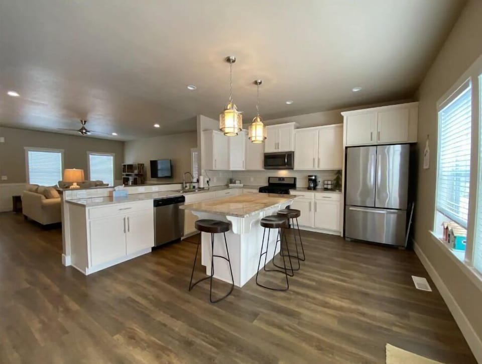 kitchen & living room
