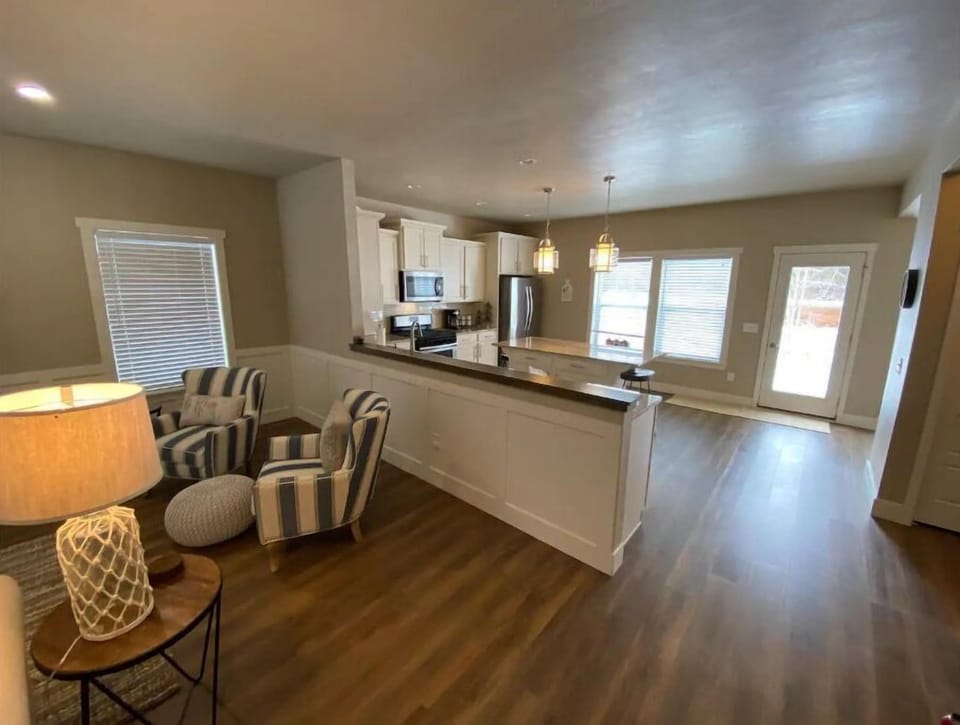 living room & kitchen