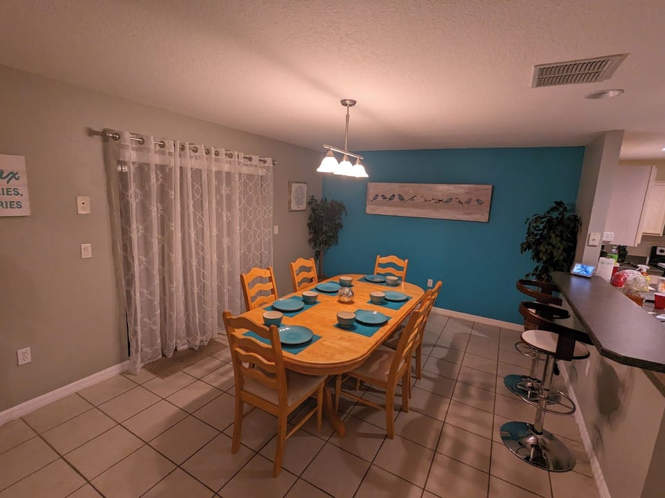 kitchen dining room view from living room 