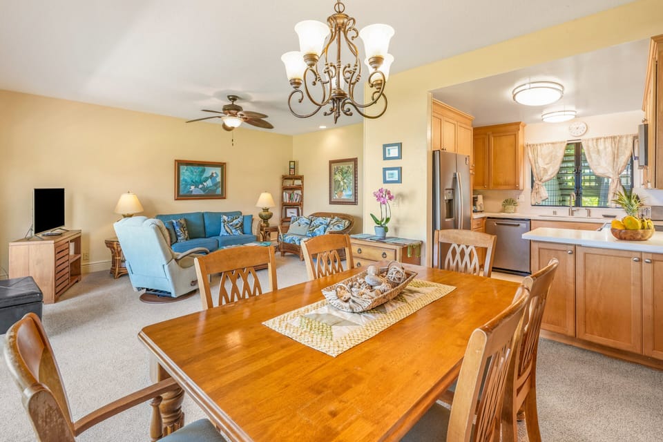 Whether it's a family meal or a romantic dinner for two, this dining area is perfect for creating memories together.
