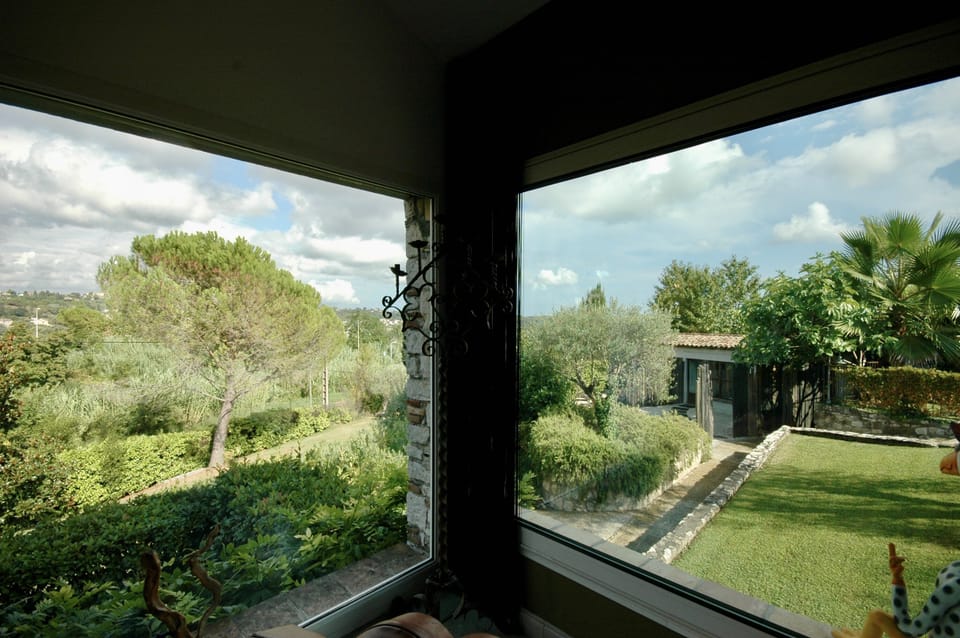 Open garden view