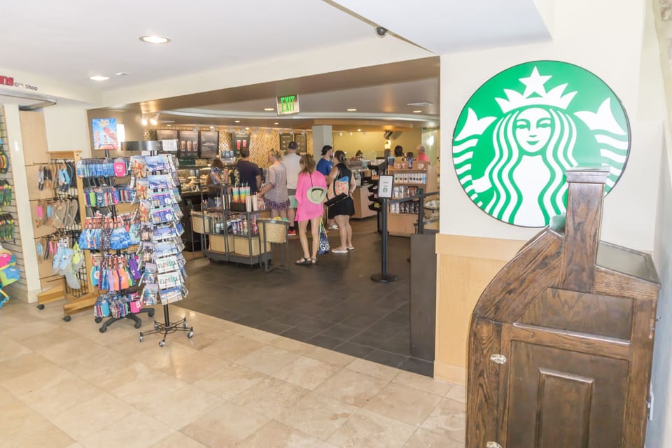 Starbucks! Gift Shop too!