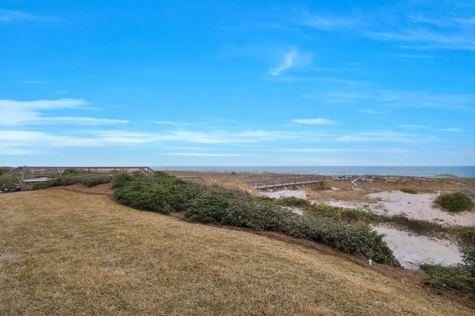 The dune walkover to the beach and Atlantic Ocean.