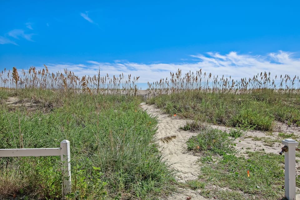 Path to the beach, just 47 steps from the front door.