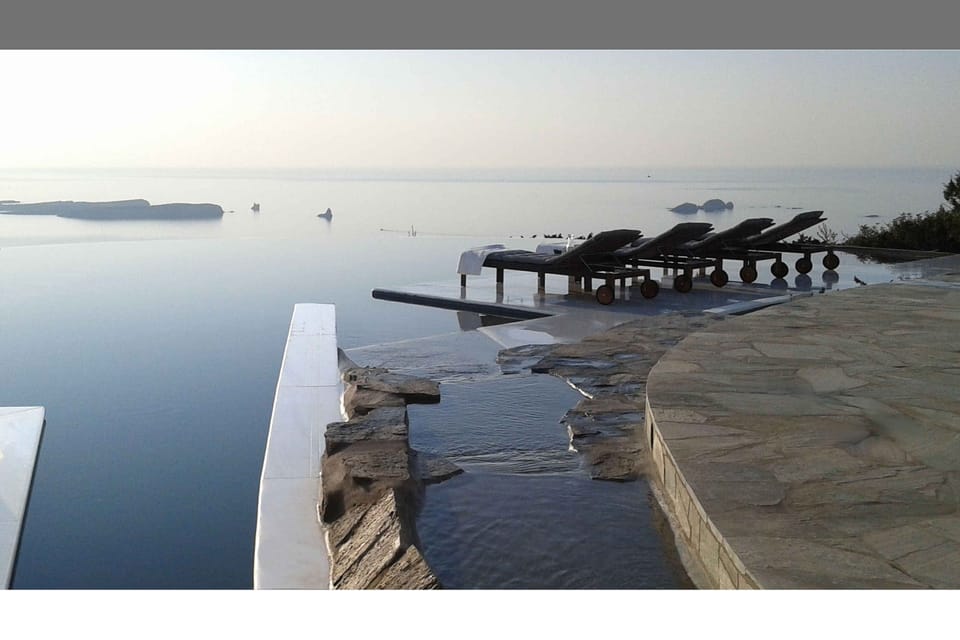 Private infinity pool overlooking the Aegean — unforgettable sunsets