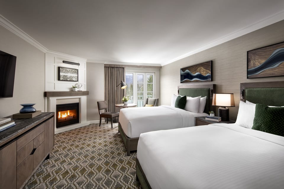 Fairmont Gold, Room, 2 Queen Beds | In-room safe, laptop workspace, iron/ironing board