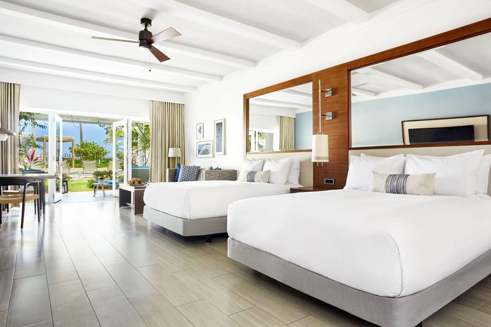 Villa, 2 Queen Beds, Terrace, Beachside (Garden View) | Premium bedding, in-room safe, desk, laptop workspace