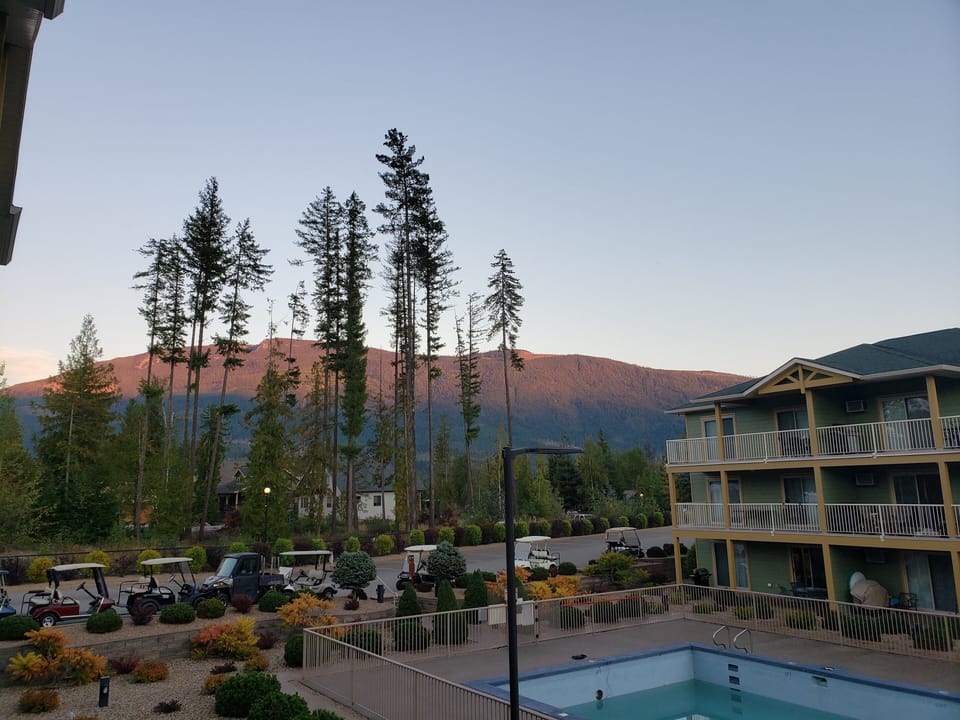 View from the back deck on the South-facing side of condo