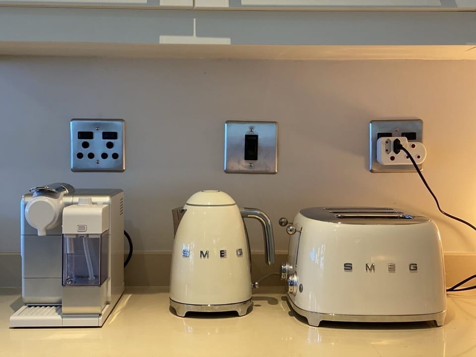 Dolphin Coast YOLO Spaces Ballito Beach House Villa | Private kitchen | Fridge, coffee/tea maker, electric kettle, highchair