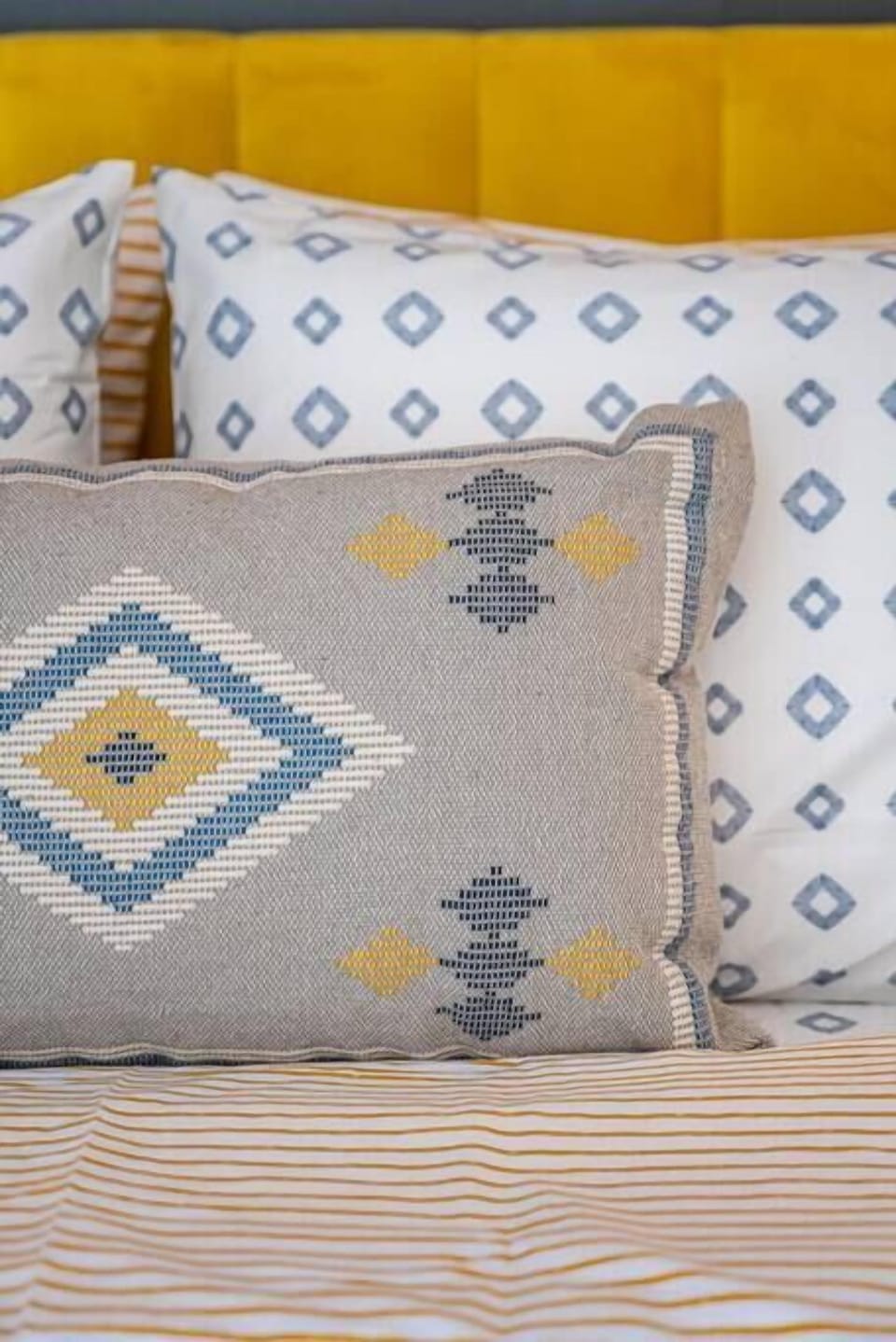 Plush pillows that invite you to sink in and stay awhile.