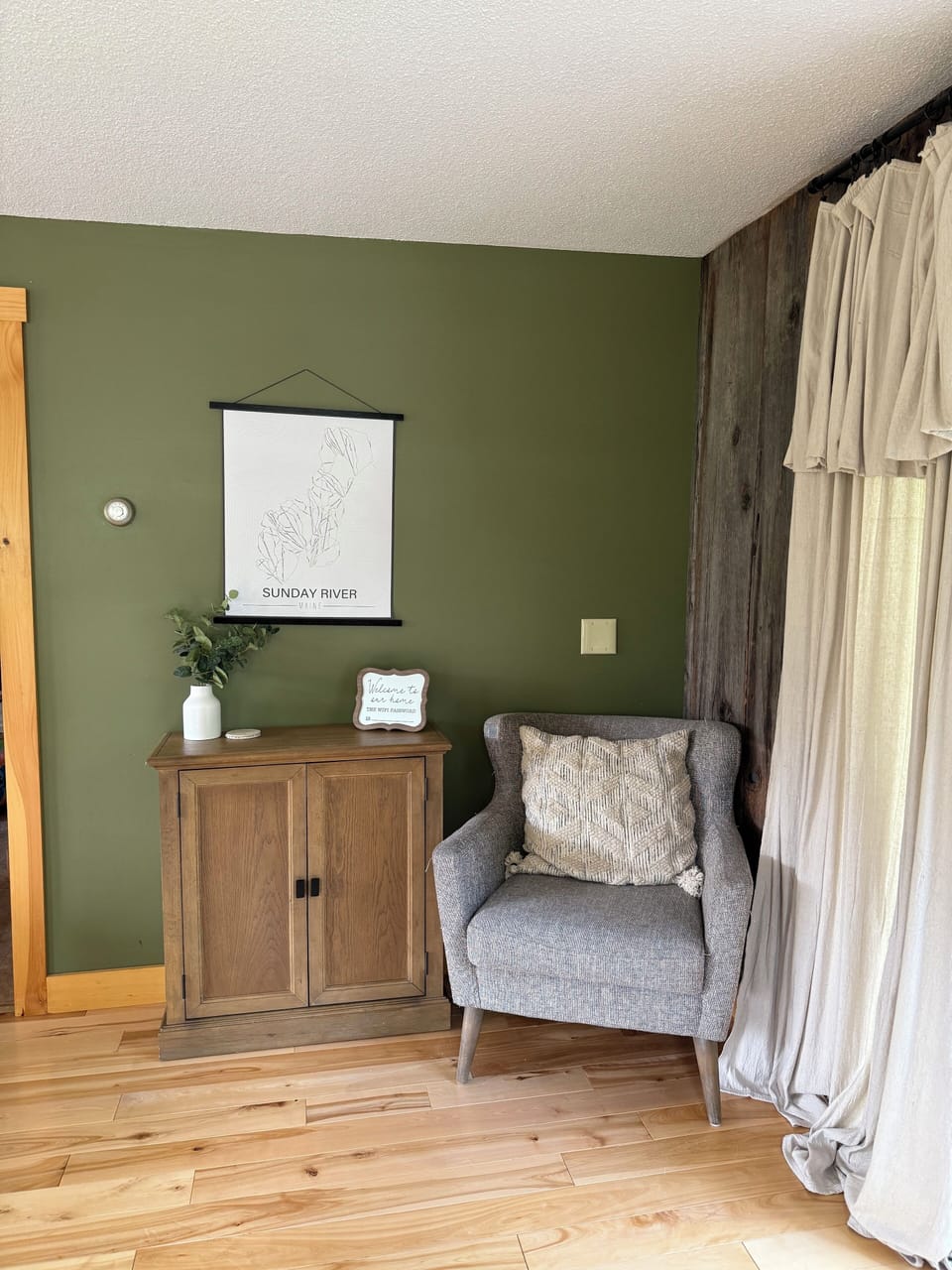 Reading nook in living room