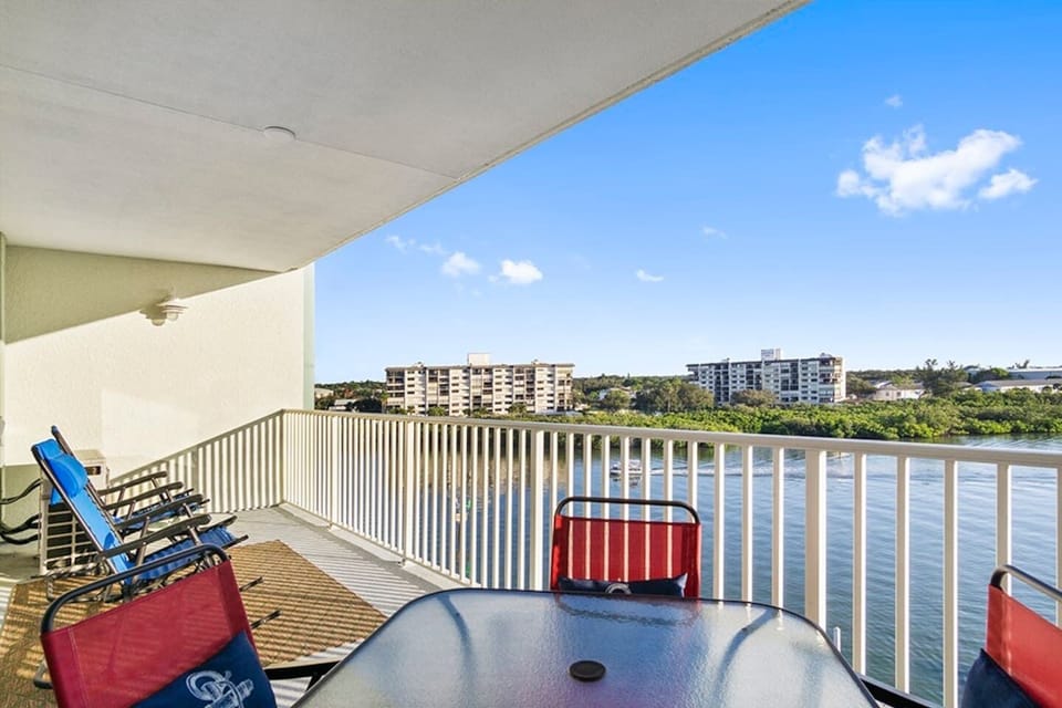 Enjoy your morning coffee or a cocktail on the units private balcony