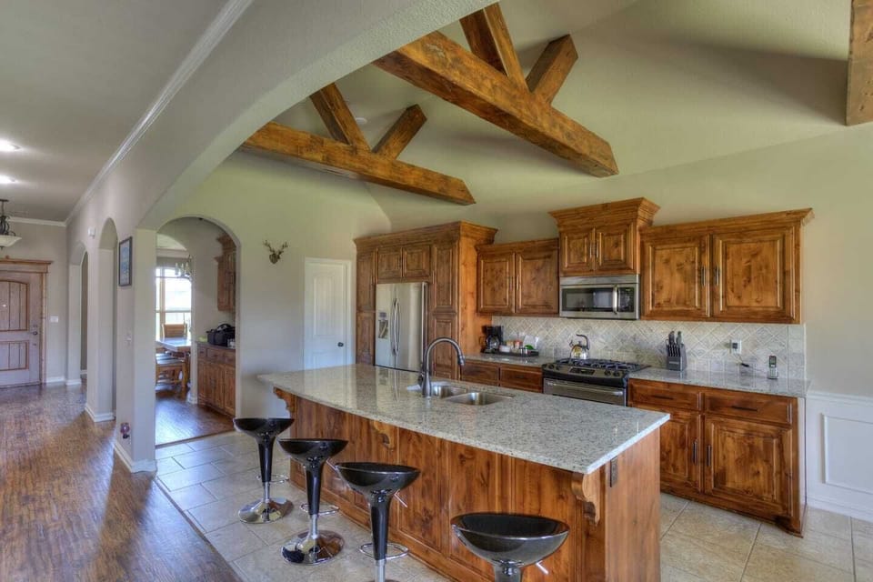 Kitchen Island with Barstools