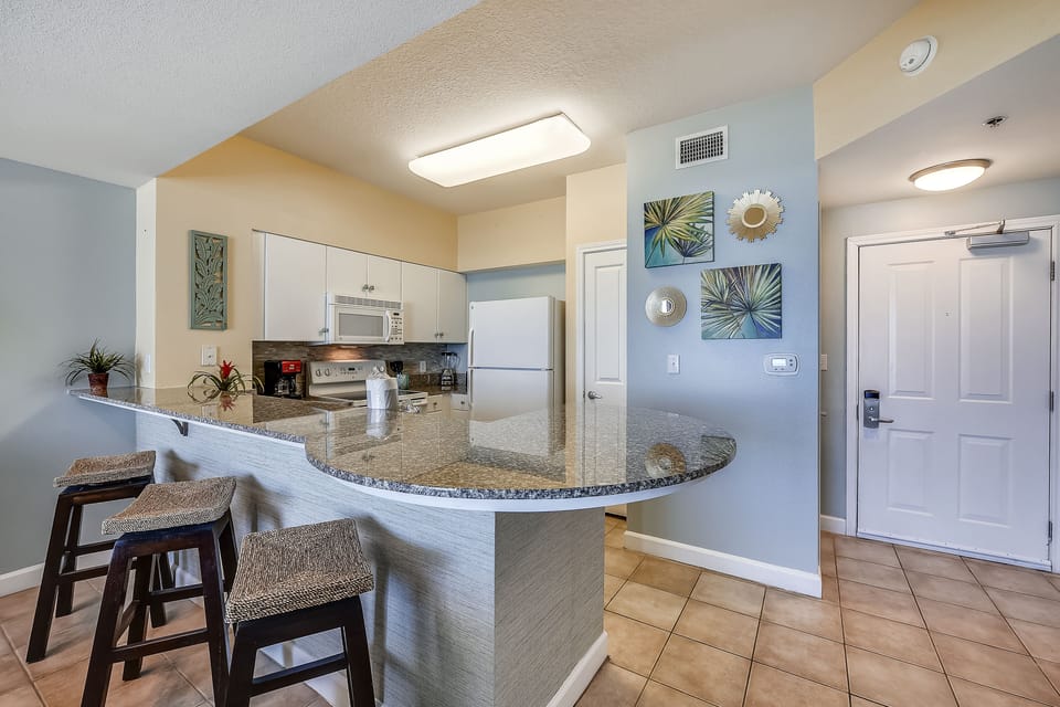 Full-Size Kitchen with Bar Seating