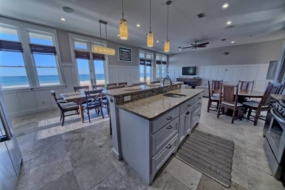 Main House Kitchen with ocean views