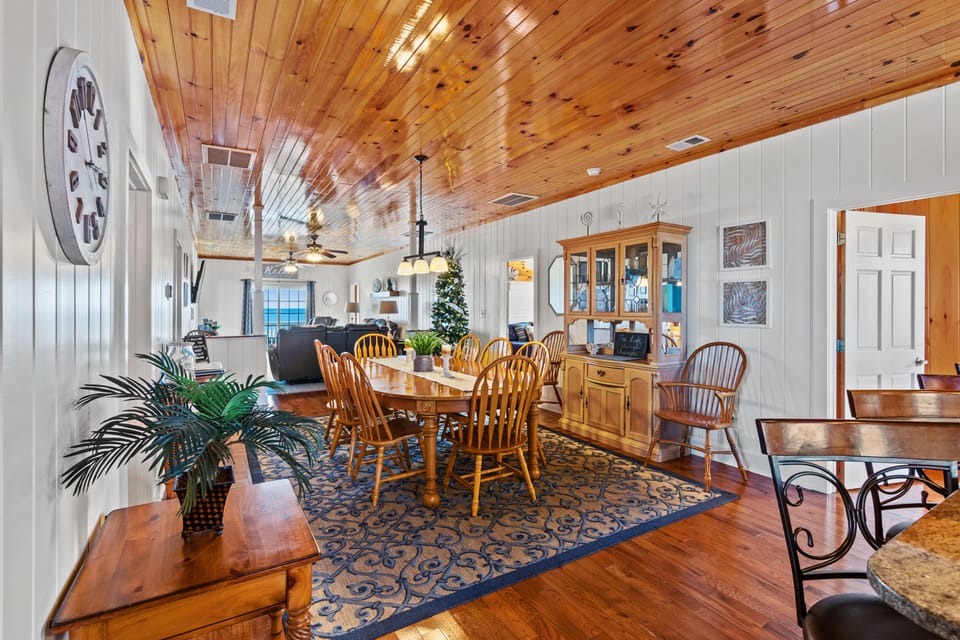 The open floor plan is perfect for entertaining.