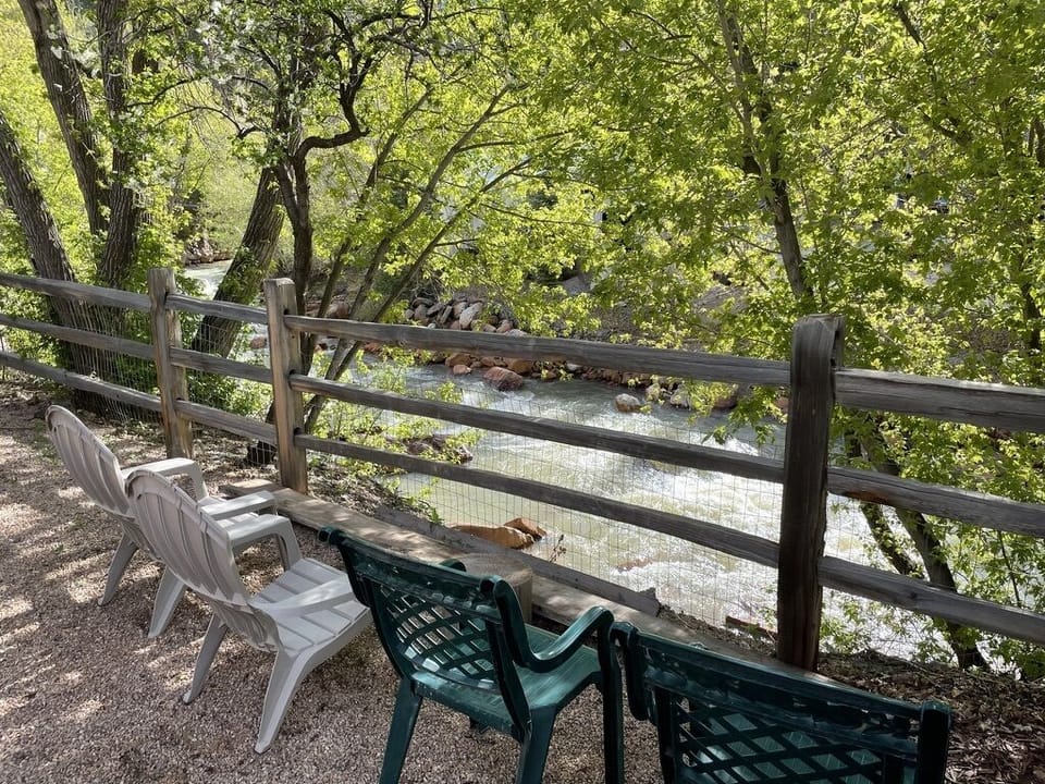 We put 6 chairs out for you to plan the next day's adventures from! 