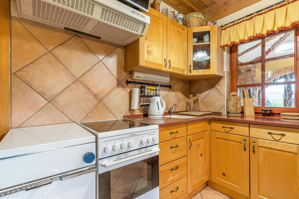 Kitchen with wood oven