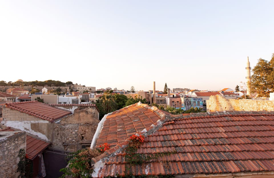 This nice view of the town of Rethymno, comes from the nice private terrace!