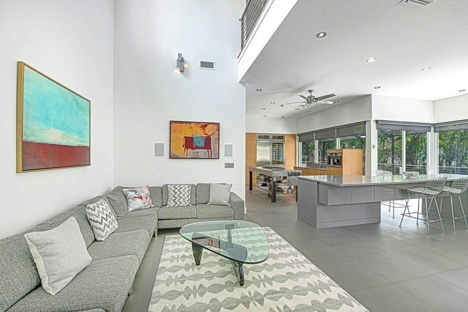 Bright Living Space with Smart TV