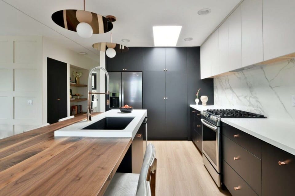 Villa | Private kitchen | Fridge, microwave, oven, stovetop