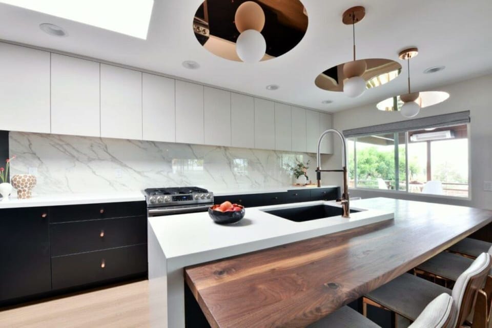 Villa | Private kitchen | Fridge, microwave, oven, stovetop