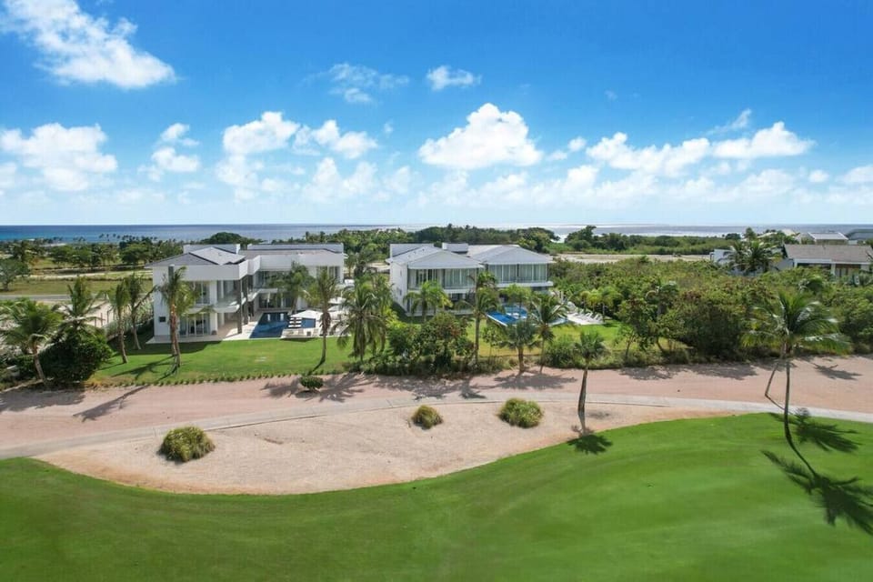 Villa Palmas 78: Aerial view of the property seen from Punta Espada golf course (hole 7)