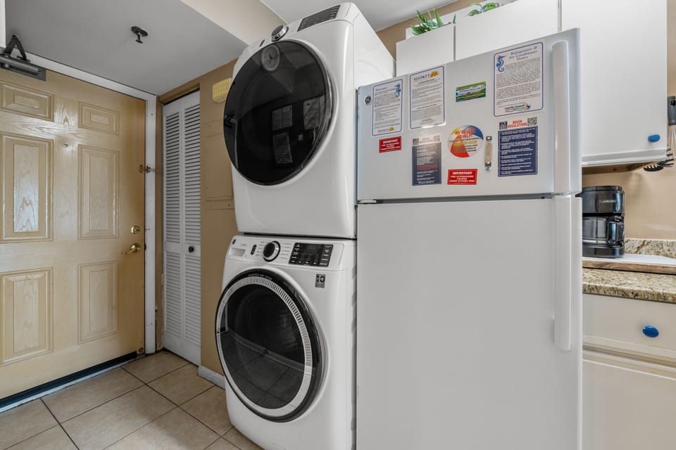 So convinient to have a washer and dryer in the unit.