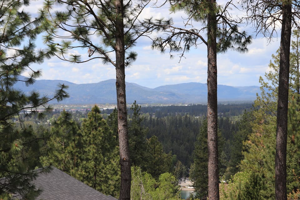 Mountain and prairie views from your own private deck.