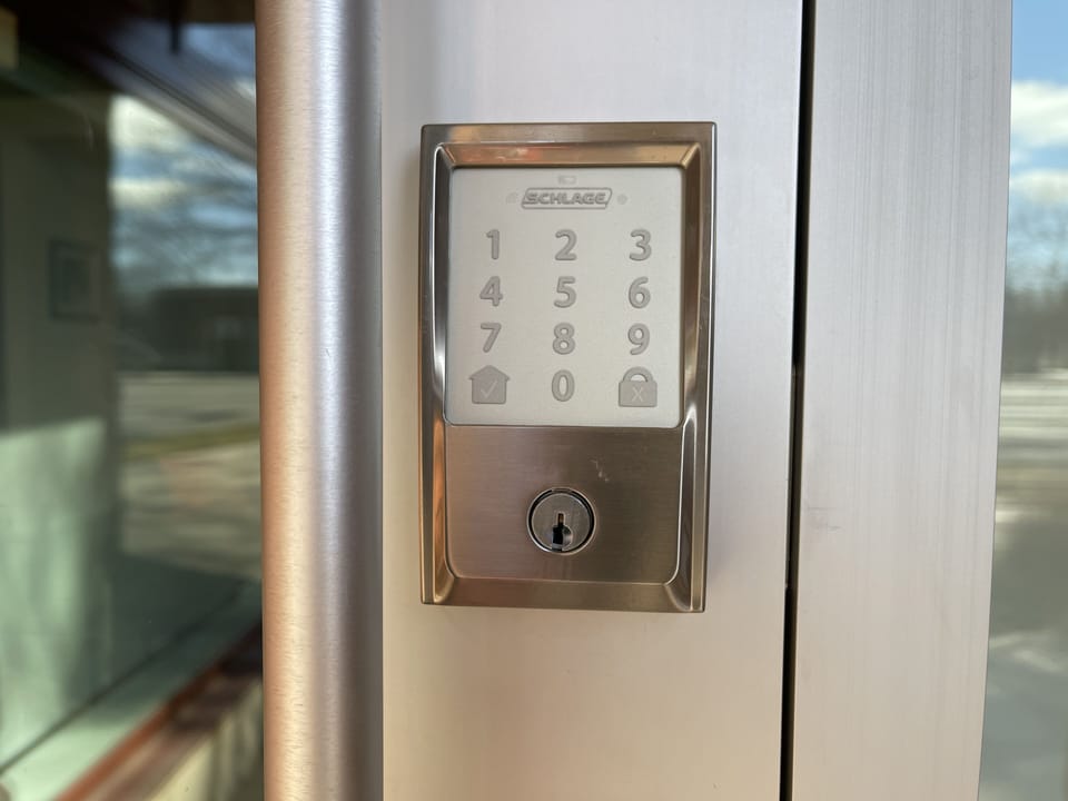 Contactless keypad entry.