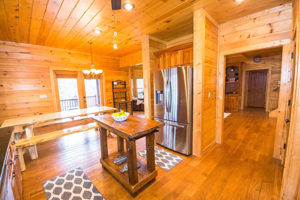 Kitchen and door to upper deck