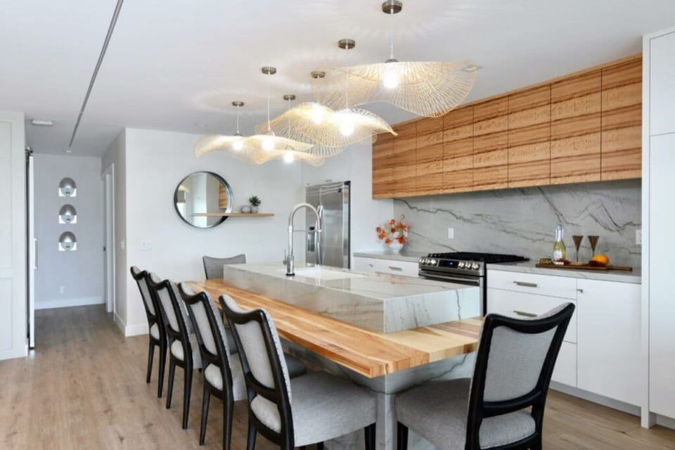 Villa | Private kitchen | Fridge, microwave, oven, stovetop