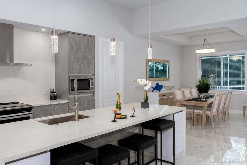 Open Concept Kitchen and Living Room