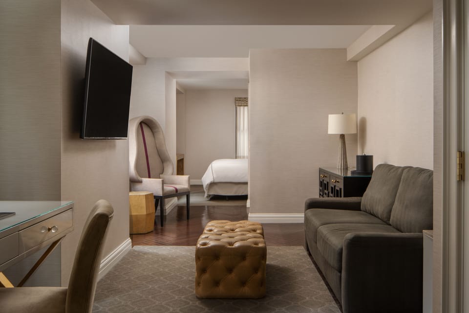 City Lights Suite  | Premium bedding, pillowtop beds, in-room safe, individually decorated