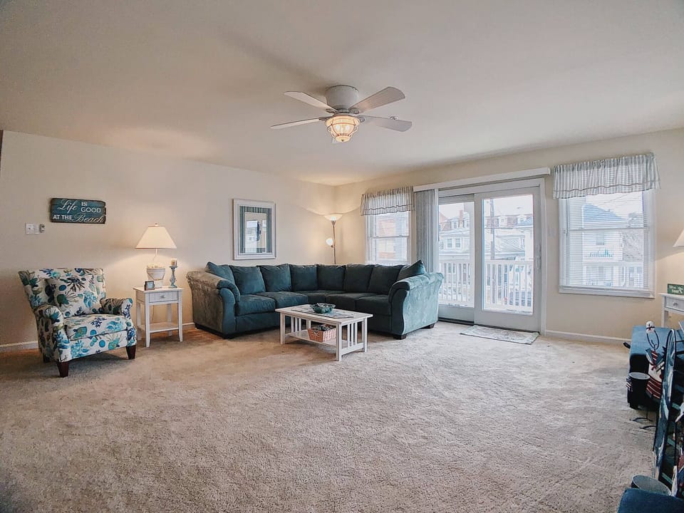 your living area and entrance to balcony/deck - your living area and entrance to balcony/deck