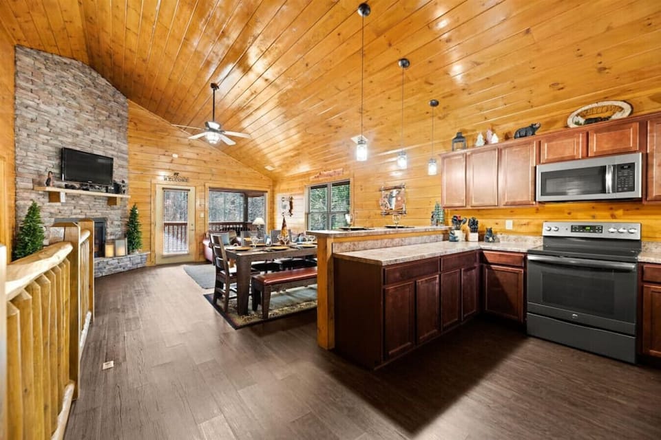 Open layout main level.