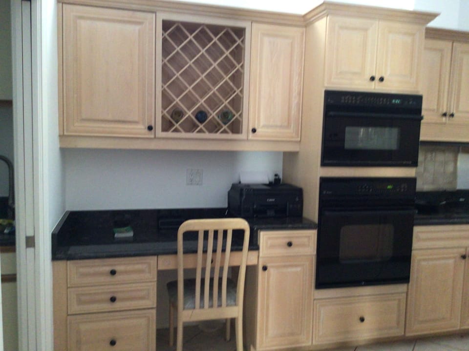 Kitchen Desk and Wine Bar