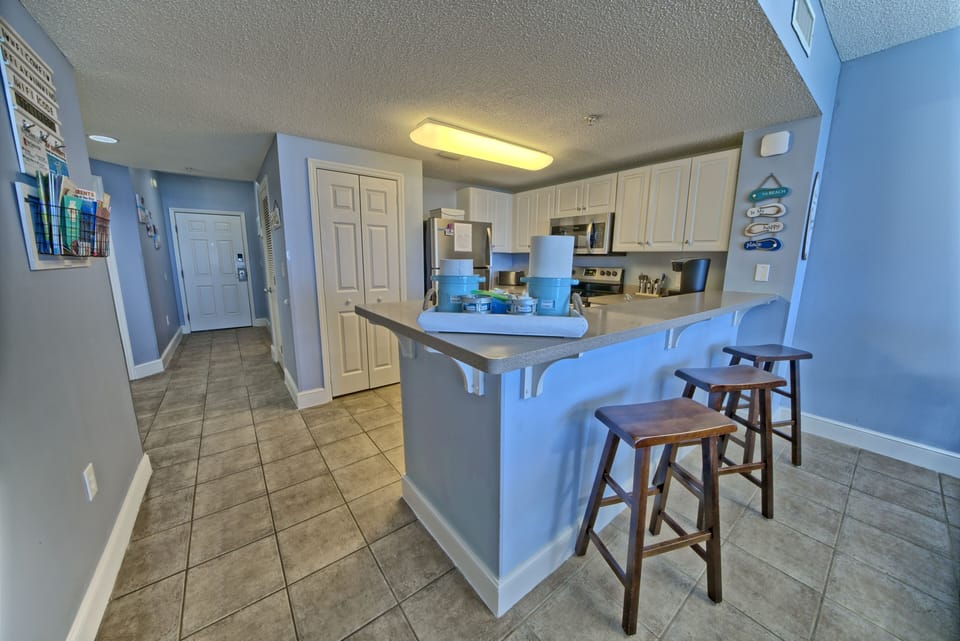 full kitchen with countertop appliances