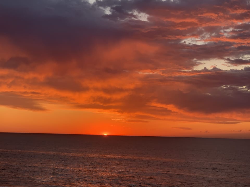 Watch the sunrise from the balcony